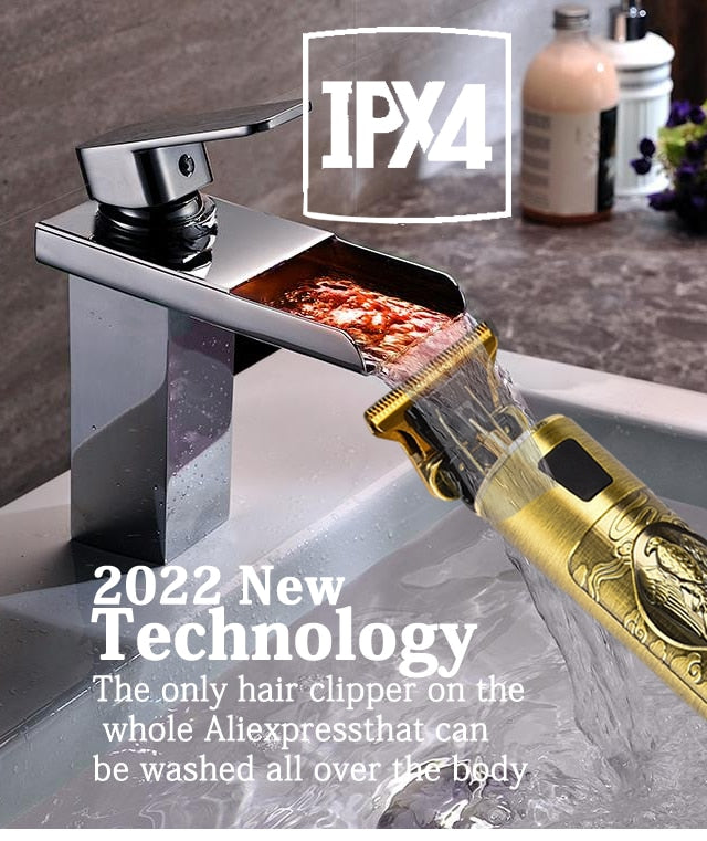 Professional Wireless Metal Hair Clippers