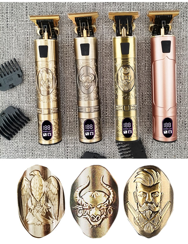 Professional Wireless Metal Hair Clippers