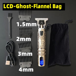 Professional Wireless Metal Hair Clippers