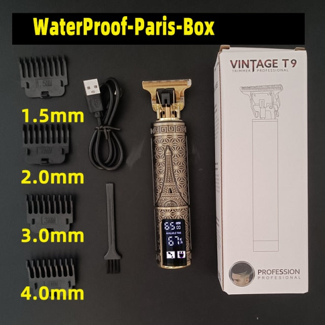 Professional Wireless Metal Hair Clippers